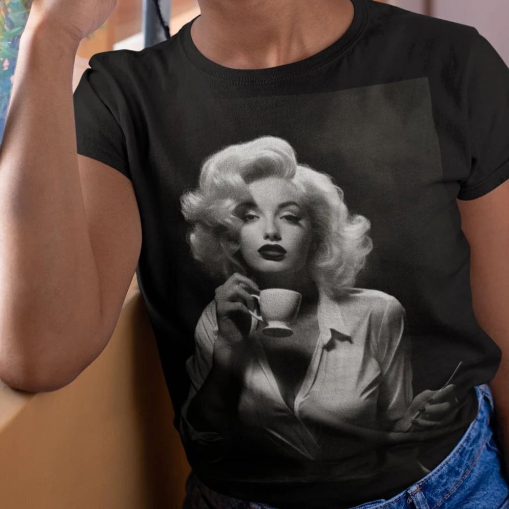 Celebrities And Coffee Tshirt Coffee Lover Novelty Gift Celebrities Tshirt